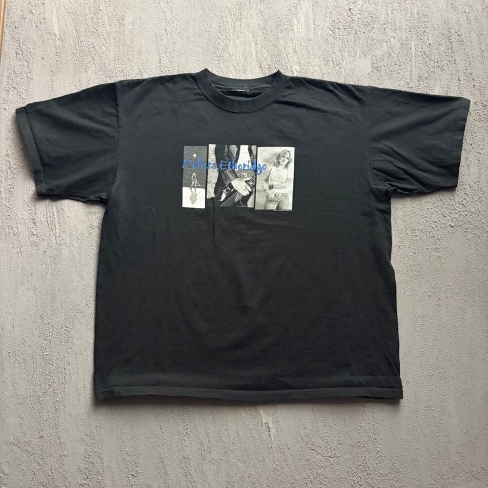 Vintage Melissa Etheridge Shirt XXL Black 2001 Live And Alone Tour